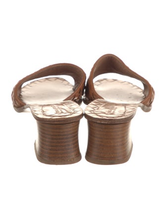 Bottega Veneta Intrecciato Weave Leather Slides