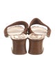 Bottega Veneta Intrecciato Weave Leather Slides