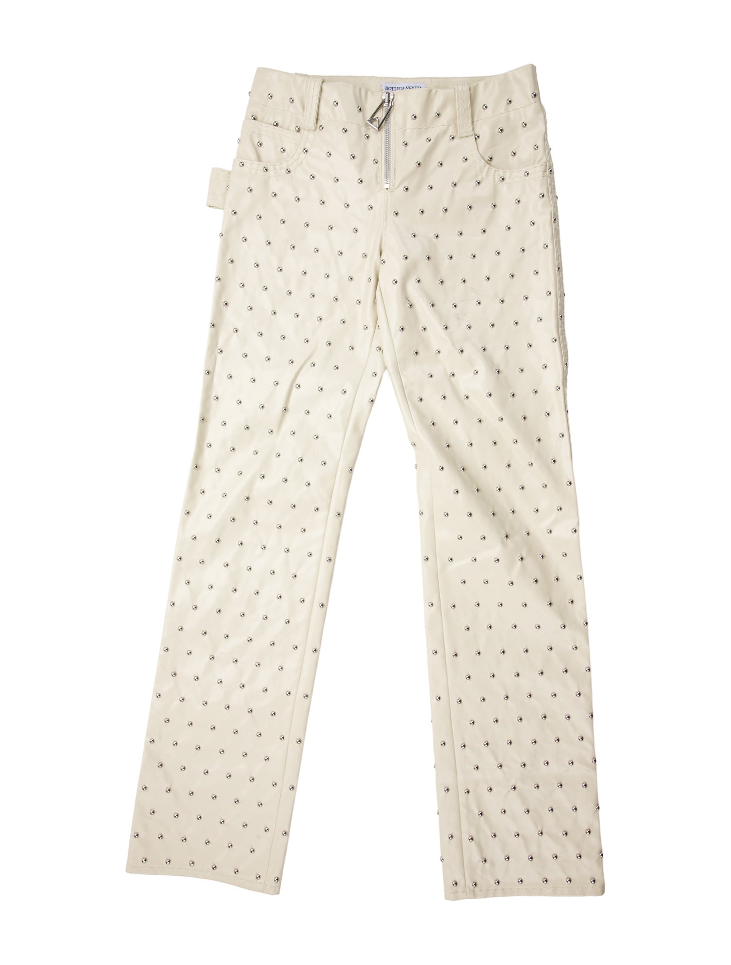 Bottega Veneta Faux Leather Straight Leg Pants