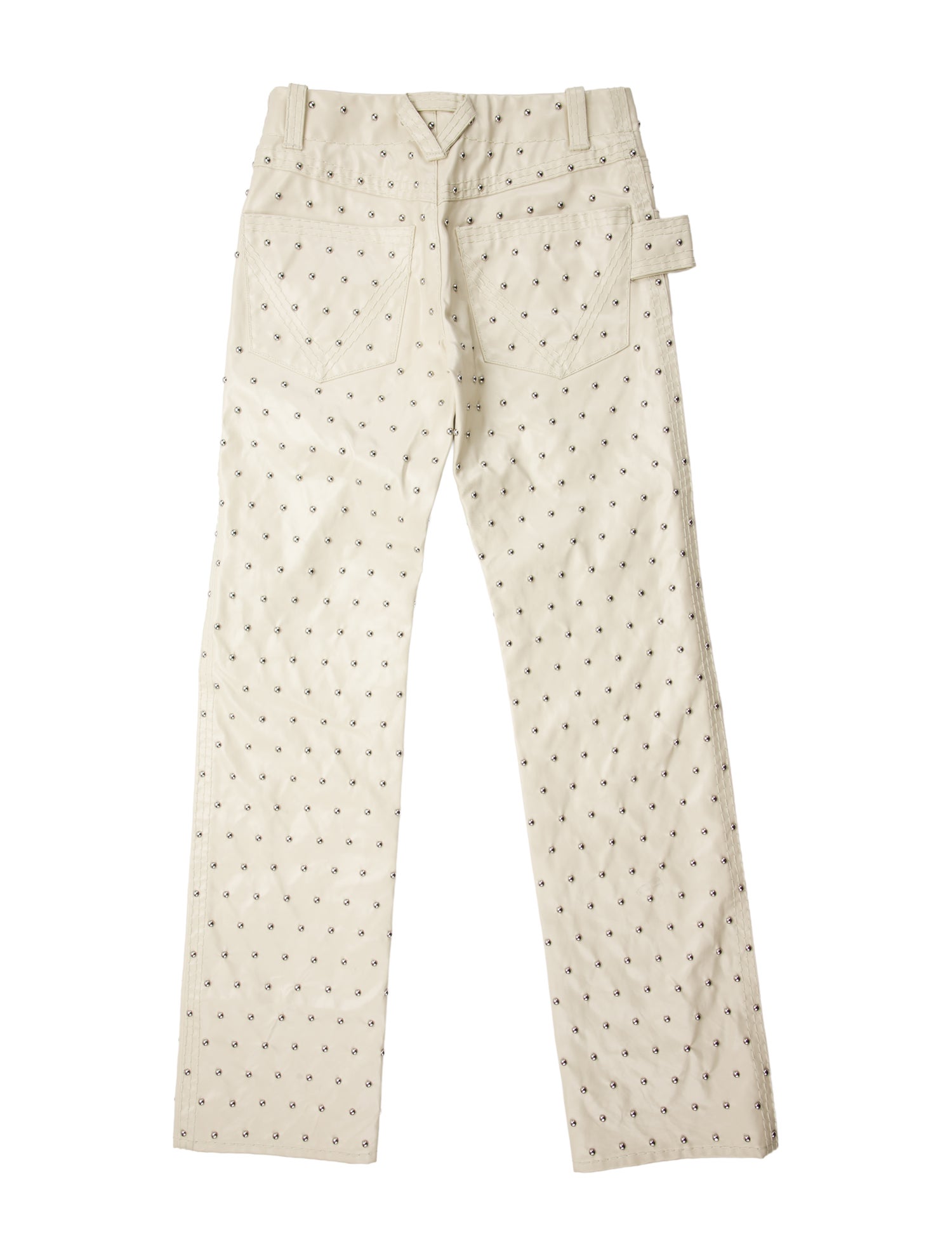 Bottega Veneta Faux Leather Straight Leg Pants