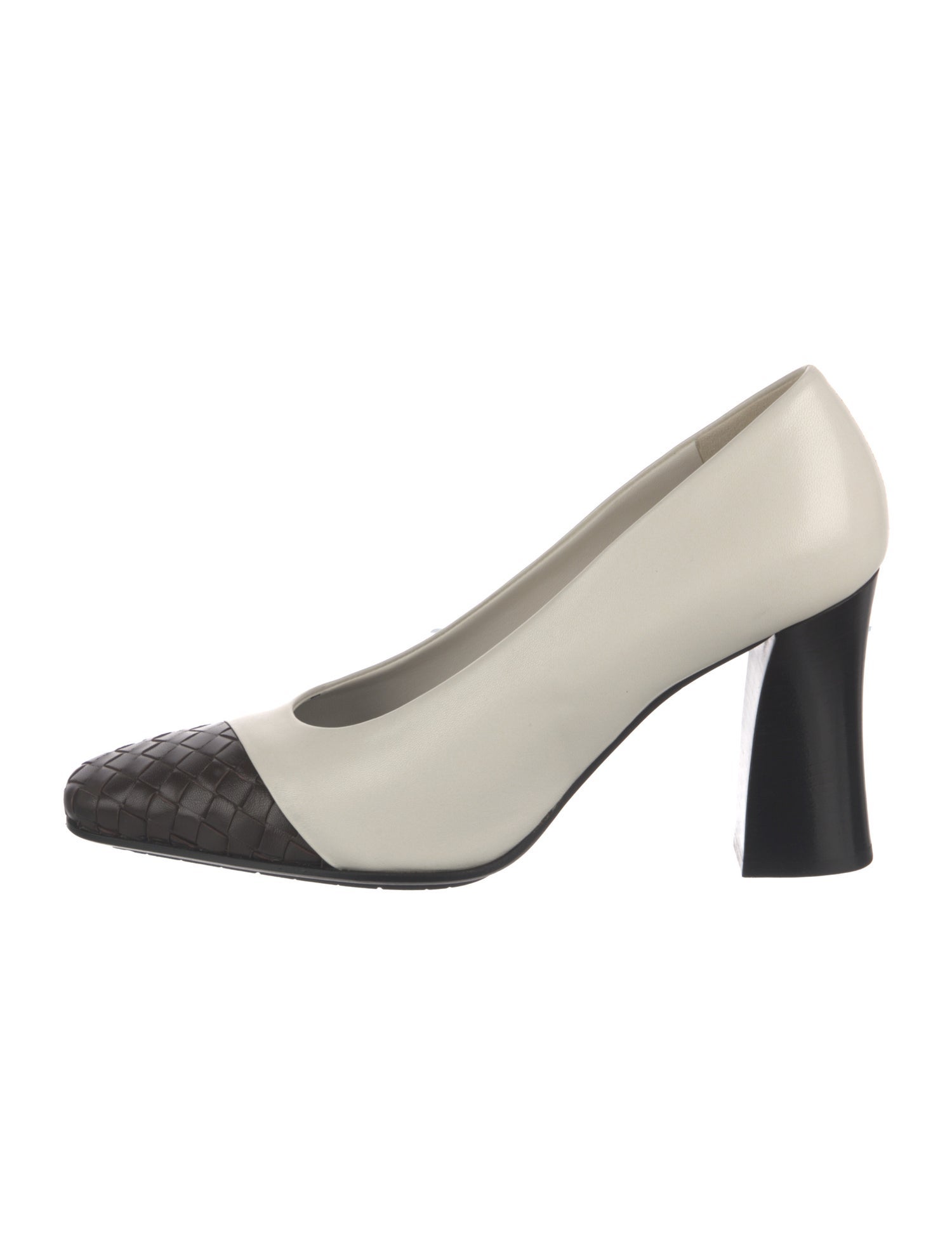 Bottega Veneta Step Intrecciato Weave Pumps