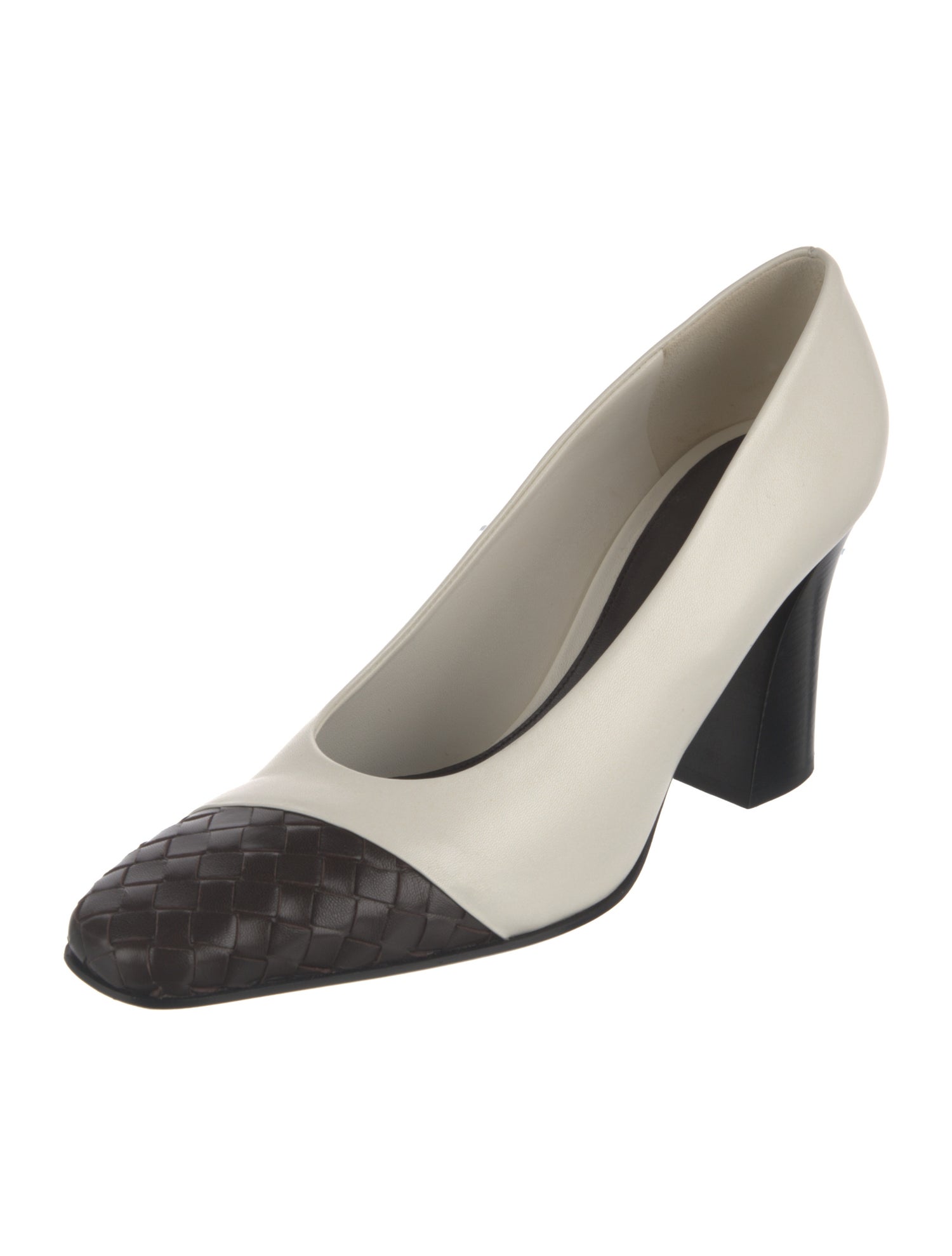 Bottega Veneta Step Intrecciato Weave Pumps