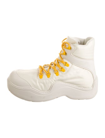 Bottega Veneta Nylon Lace-Up Boots
