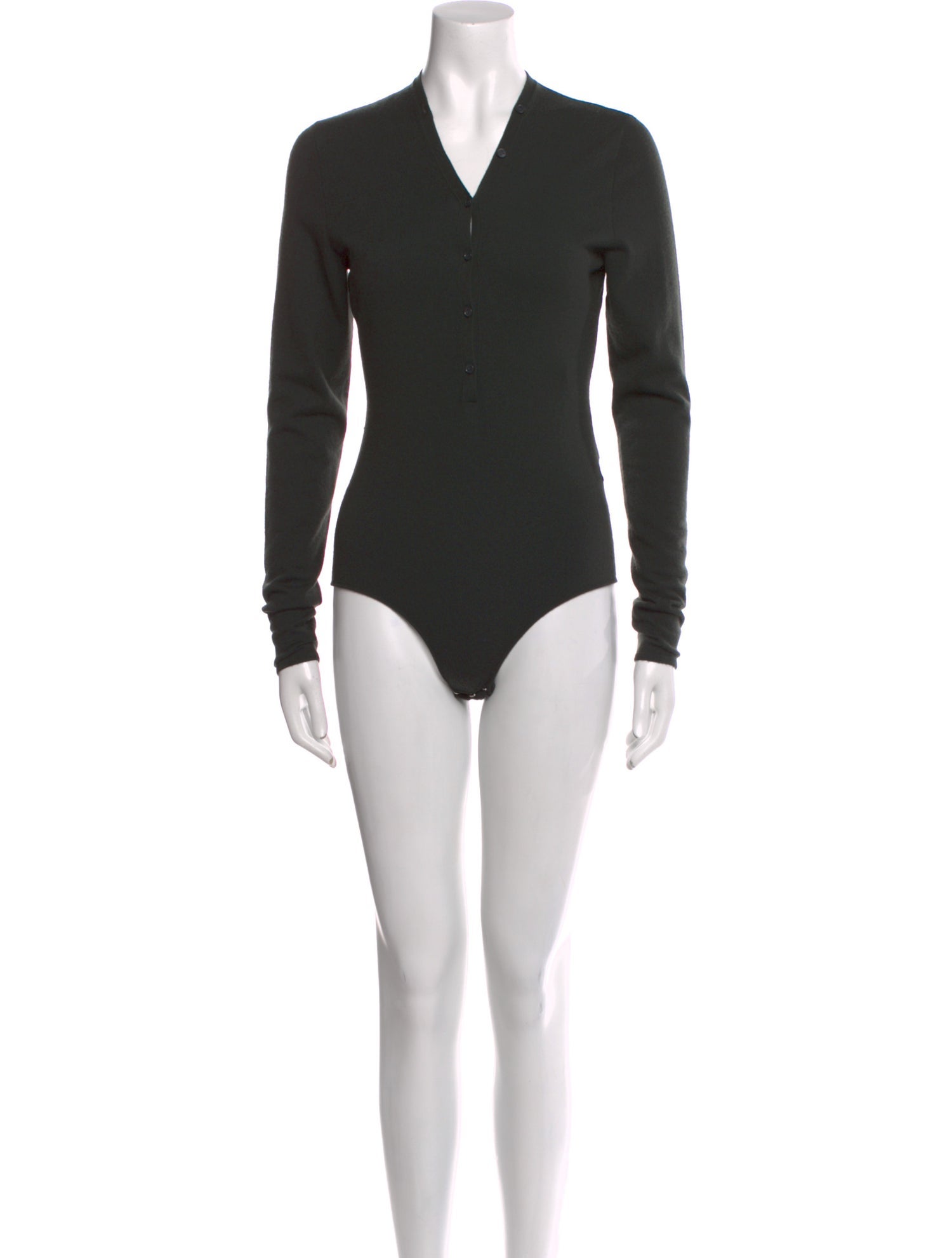 Bottega Veneta V-Neck Long Sleeve Bodysuit