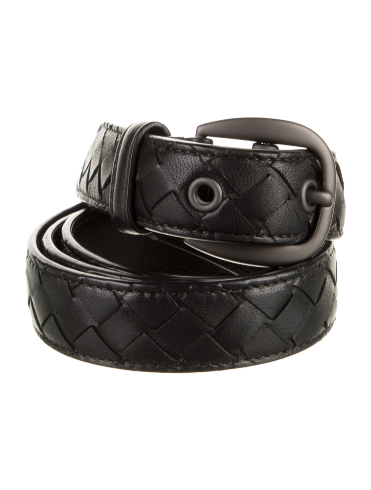 Chrome Hearts Heart Leather Belt - Black Belts, Accessories