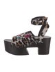 Bottega Veneta Ponyhair Printed Sandals