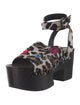Bottega Veneta Ponyhair Printed Sandals