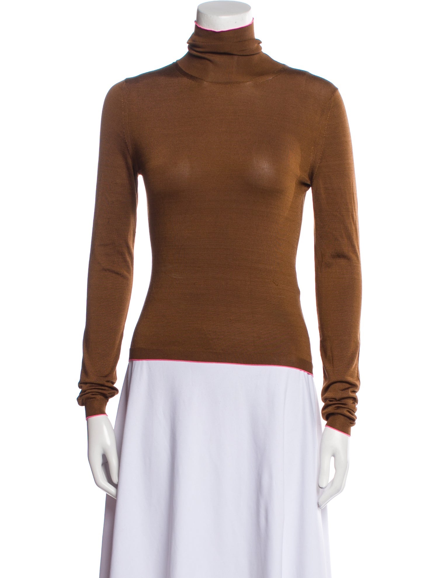 Bottega Veneta Silk Turtleneck Top