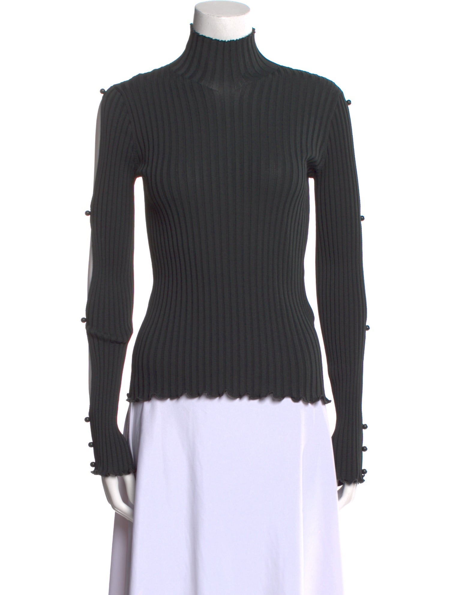 Bottega Veneta Turtleneck Long Sleeve Top