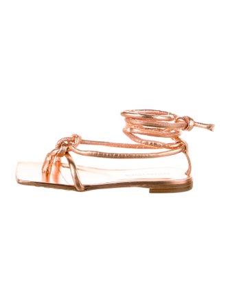 Bottega Veneta Leather Gladiator Sandals
