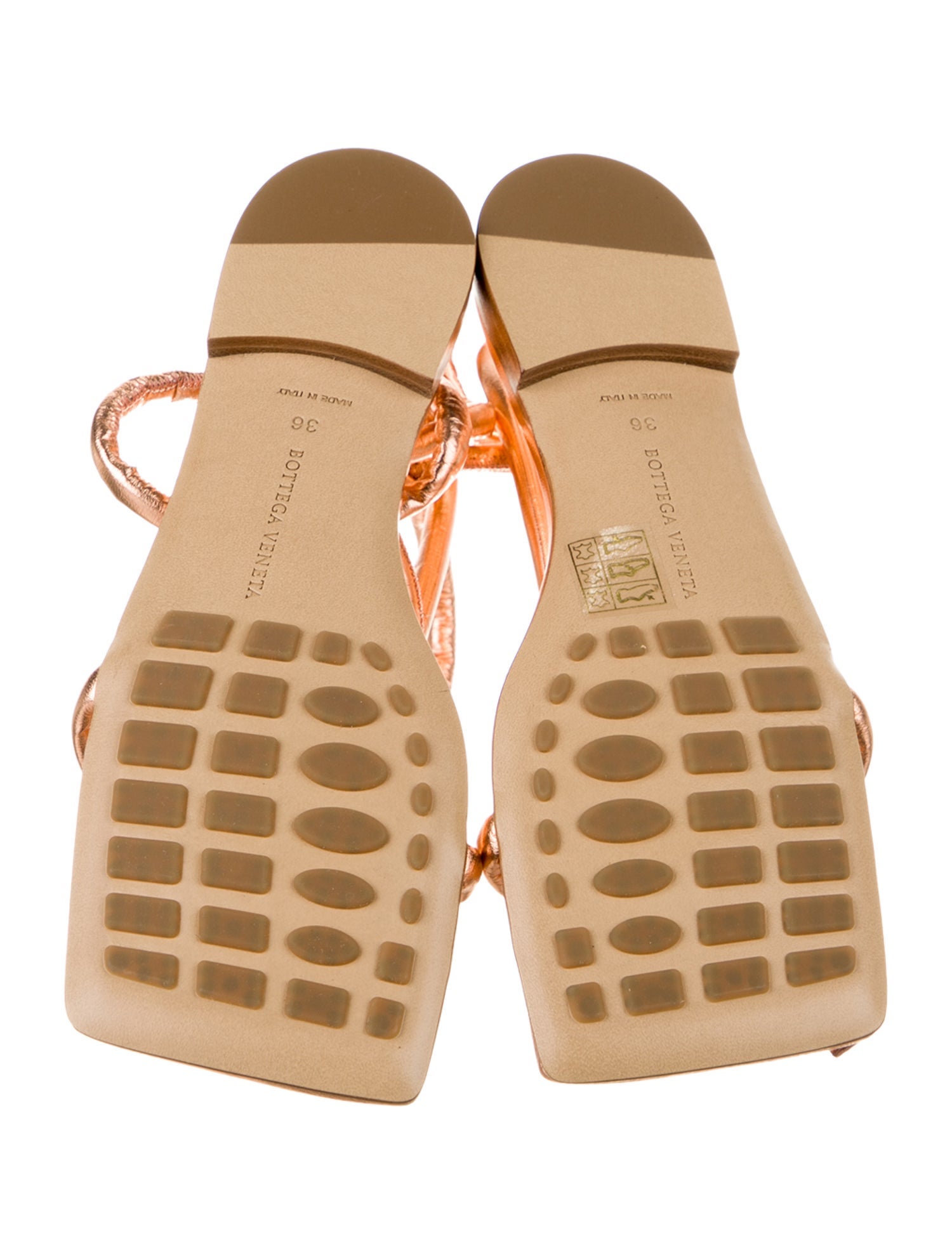 Bottega Veneta Leather Gladiator Sandals