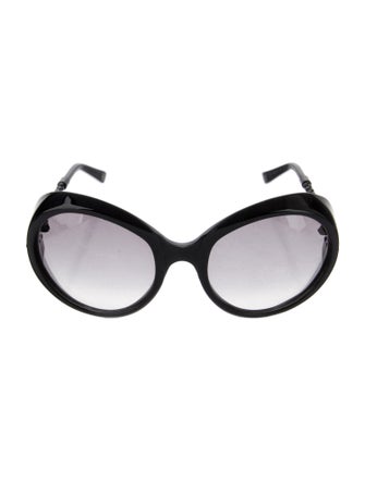 Bottega Veneta Intrecciato Weave Oversize Sunglasses
