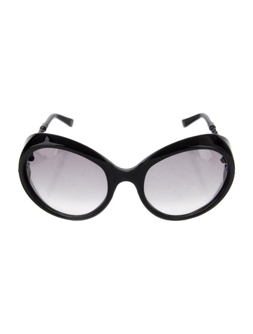 Bottega Veneta Intrecciato Weave Oversize Sunglasses