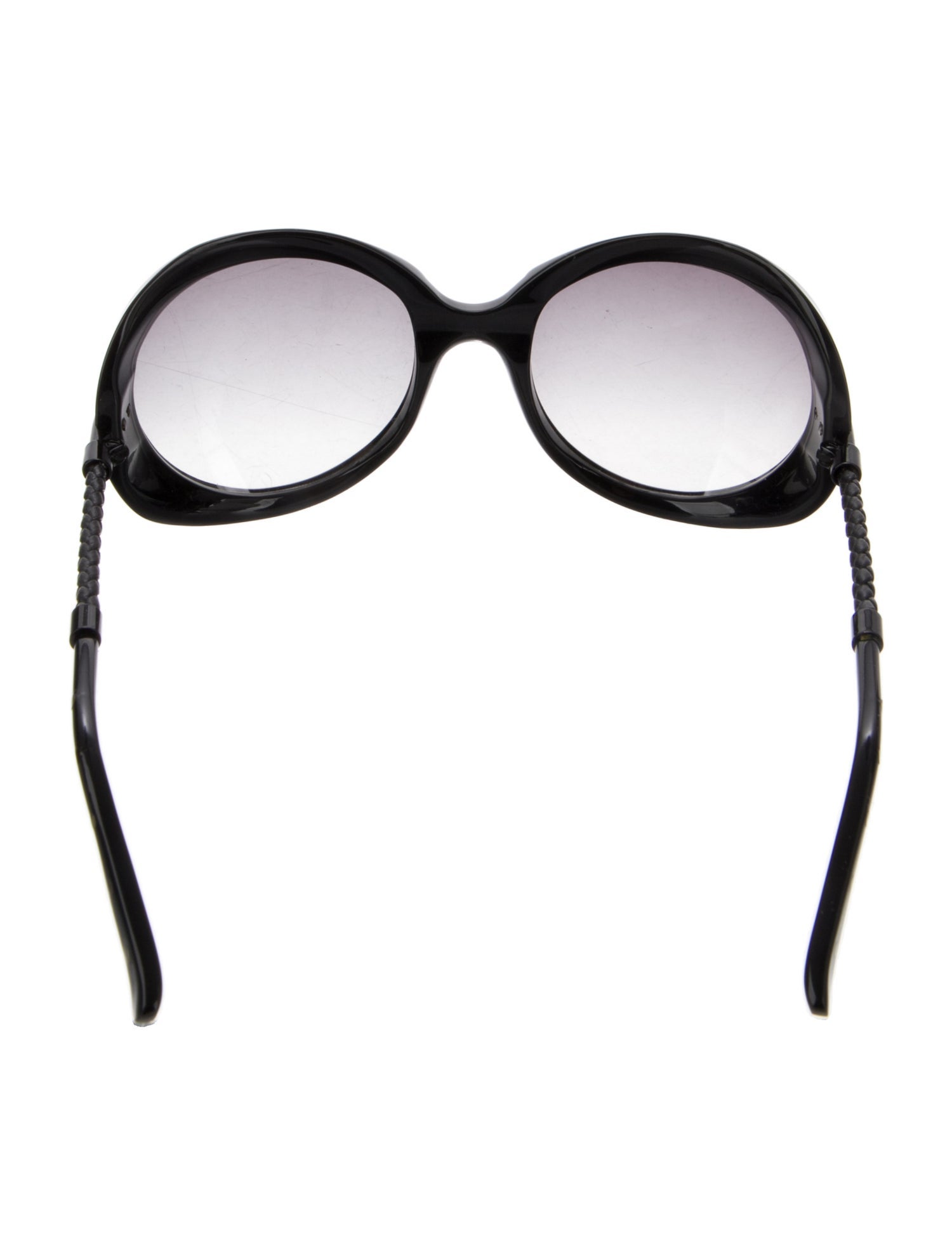 Bottega Veneta Intrecciato Weave Oversize Sunglasses