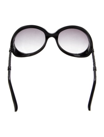 Bottega Veneta Intrecciato Weave Oversize Sunglasses