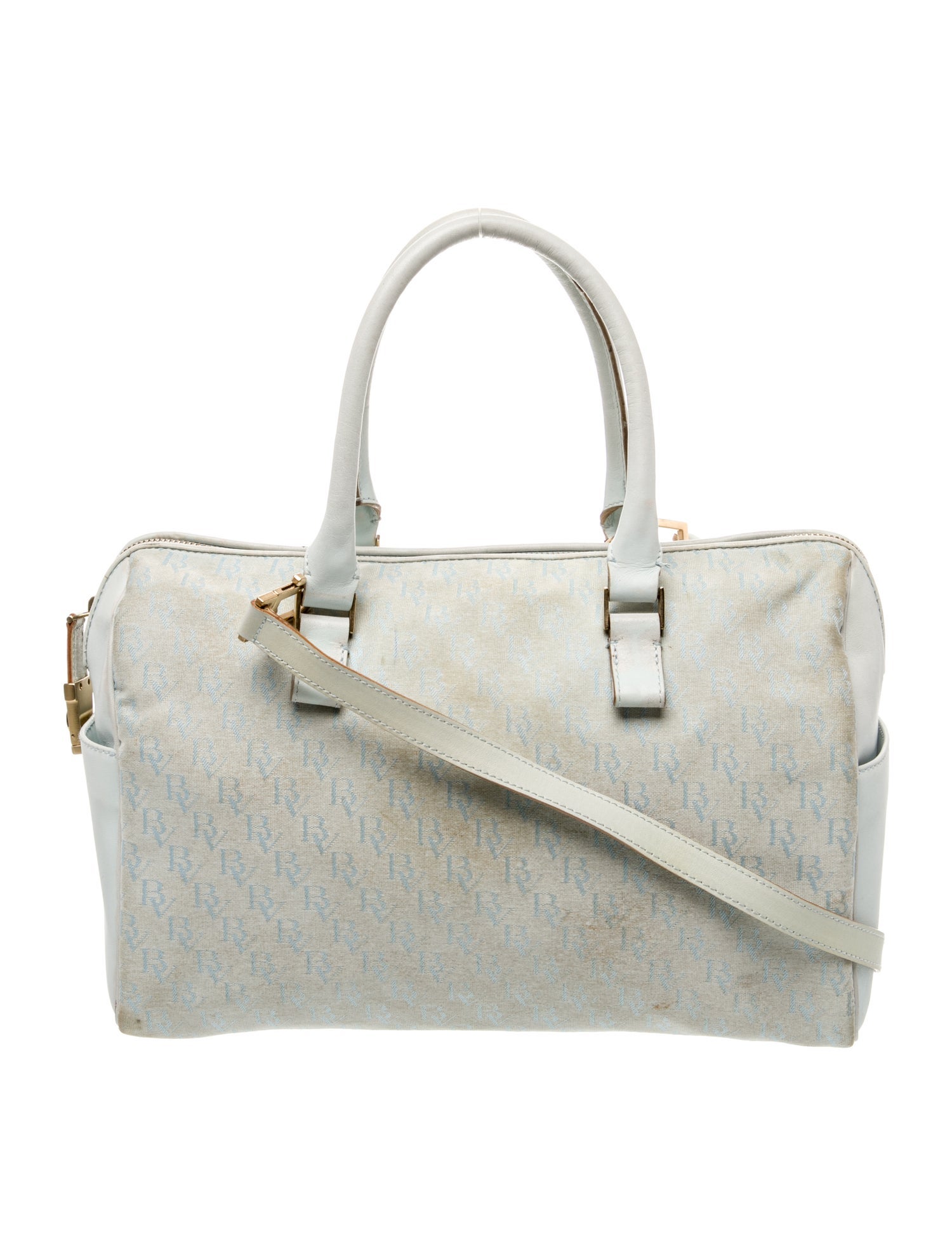 Bottega Veneta Canvas Boston Bag Vintage