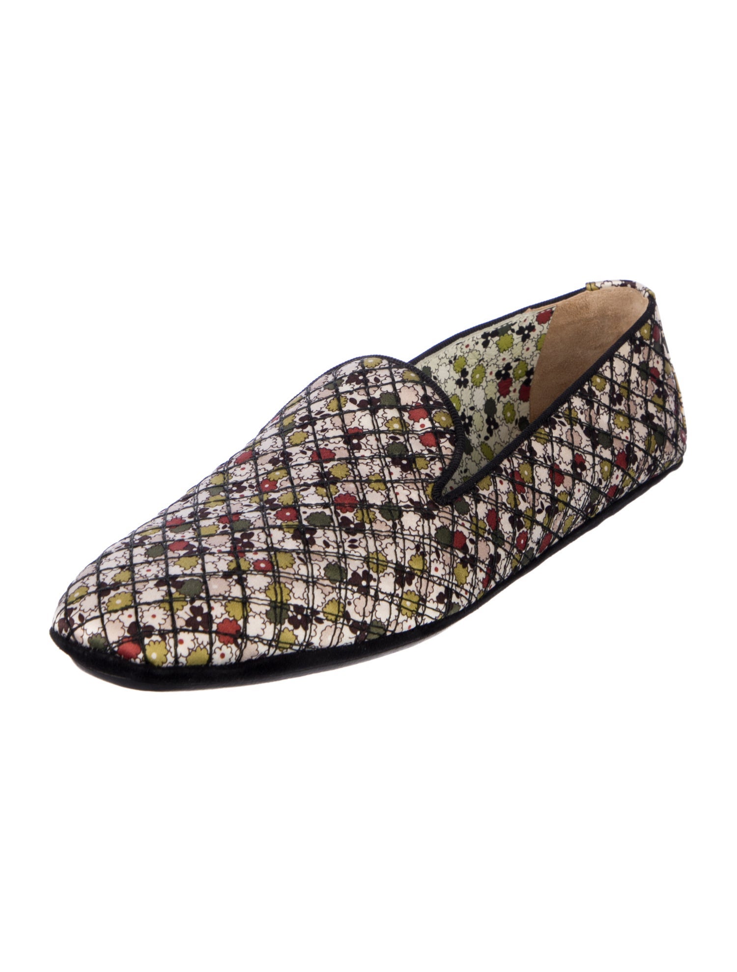 Bottega Veneta Canvas Printed Flats