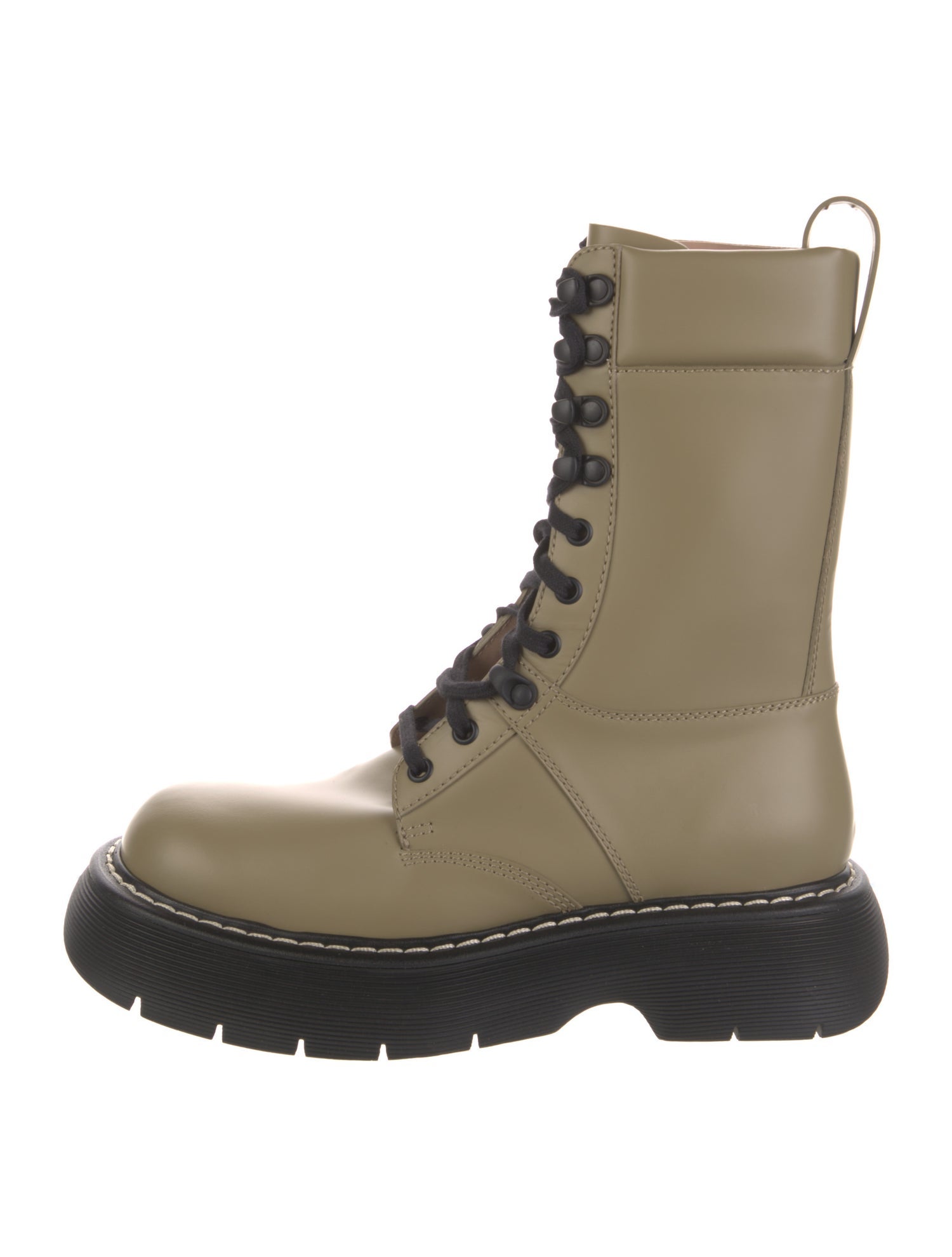 Bottega Veneta Leather Lace-Up Boots