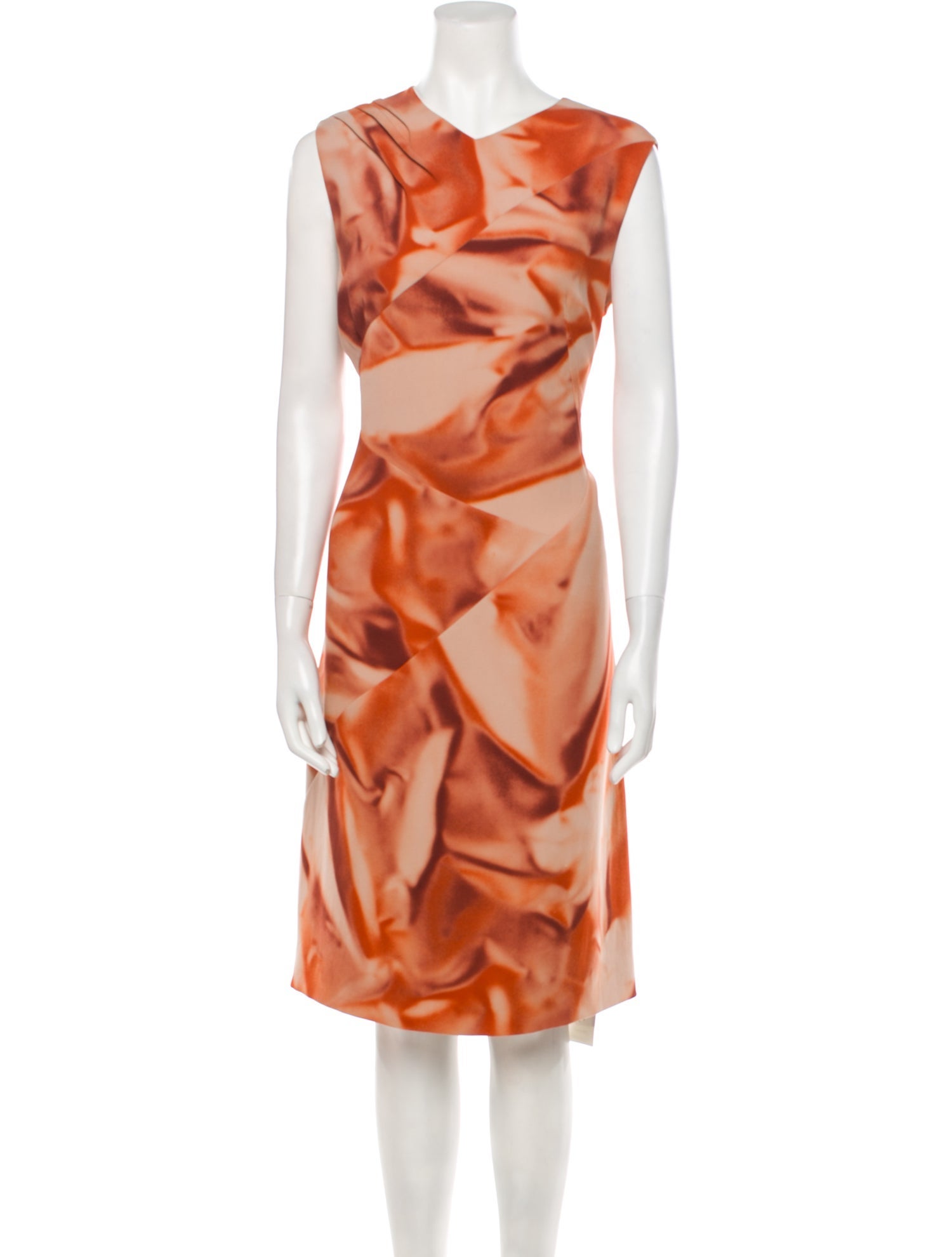 Bottega Veneta Printed Midi Length Dress