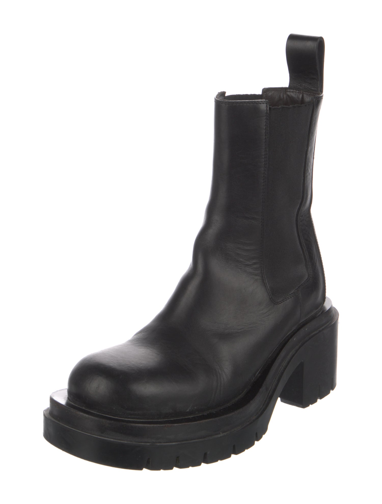 Bottega Veneta Leather Grosgrain Trim Chelsea Boots