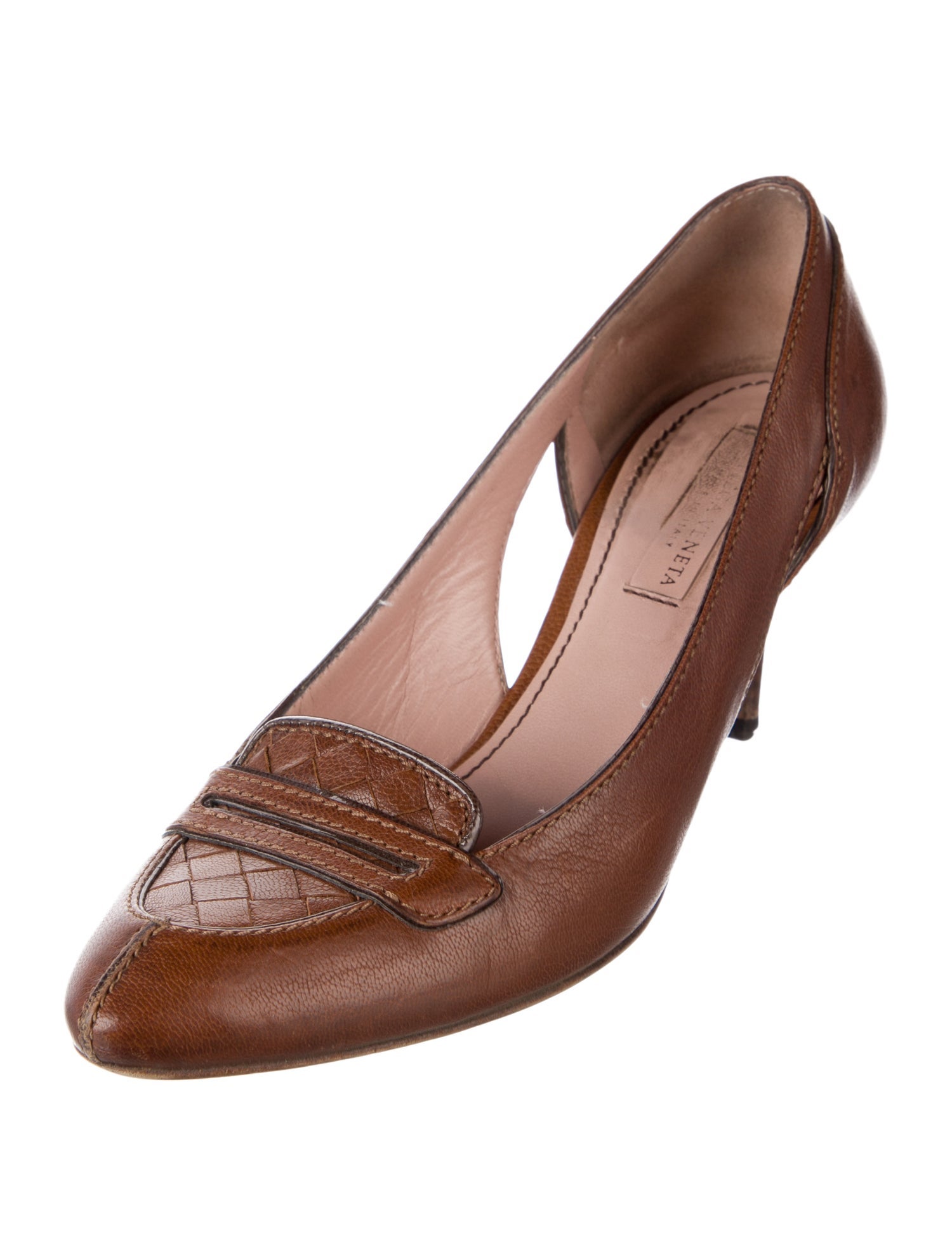 Bottega Veneta Vintage Intrecciato Weave Pumps