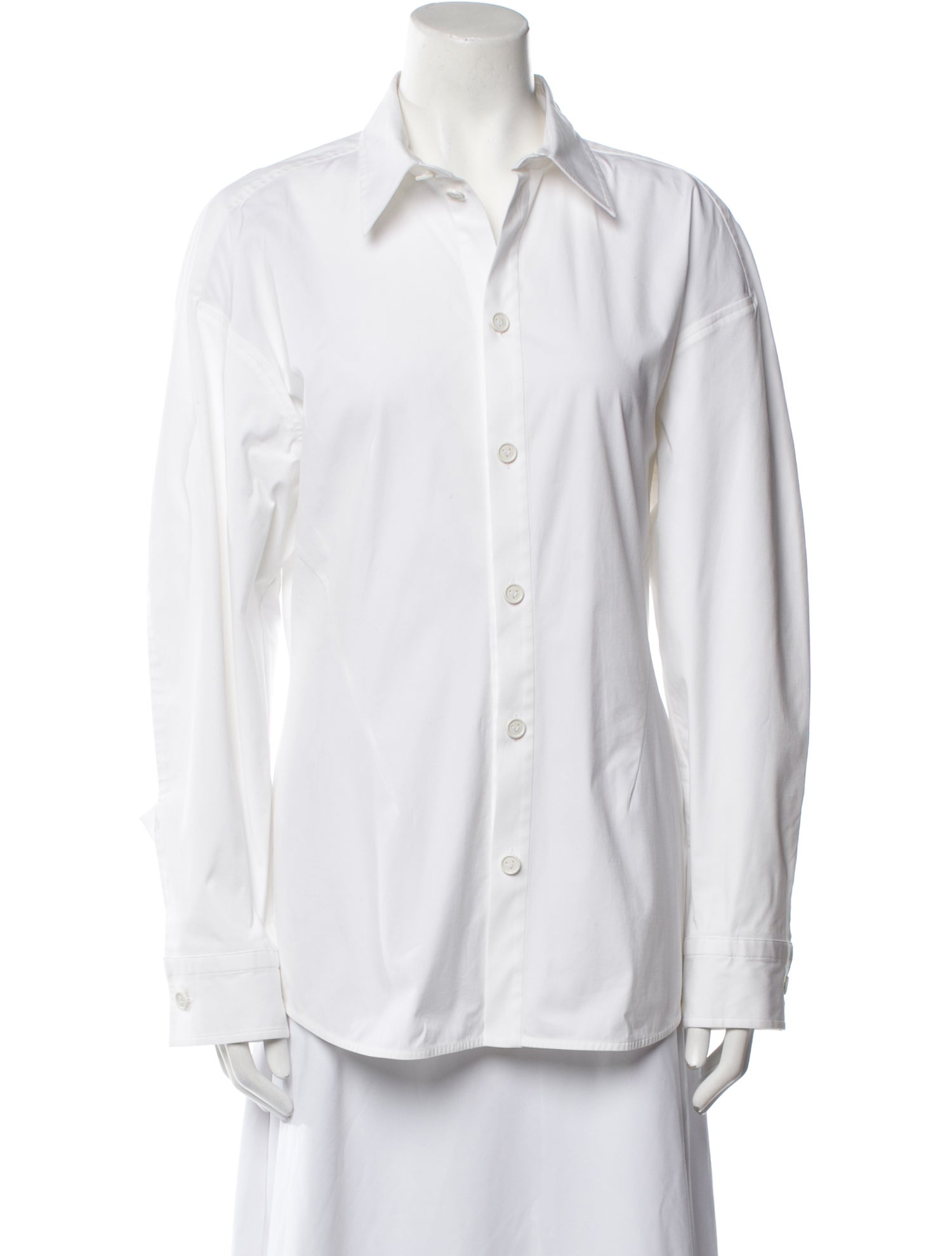 Bottega Veneta Long Sleeve Button-Up Top
