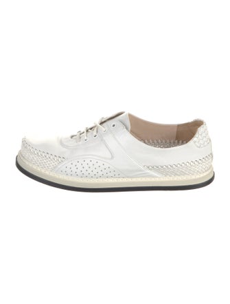 Bottega Veneta Intrecciato Weave Leather Oxfords