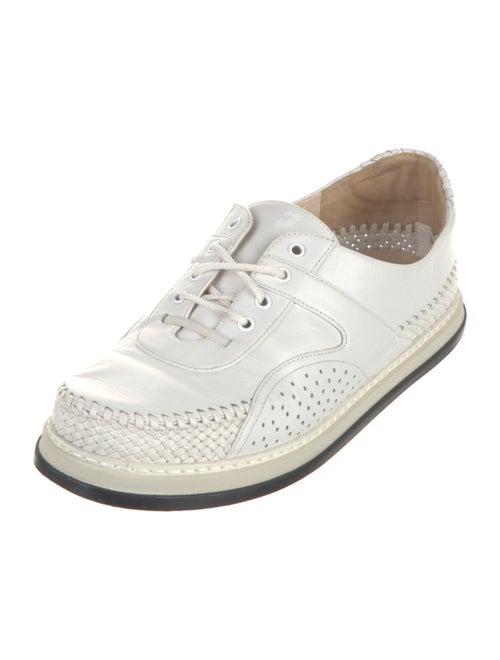 Bottega Veneta Intrecciato Weave Leather Oxfords