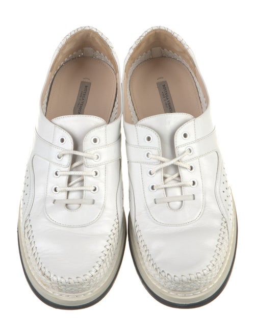 Bottega Veneta Intrecciato Weave Leather Oxfords