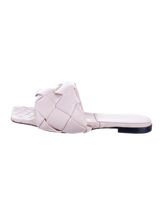 Bottega Veneta Intrecciato Weave Leather Slides