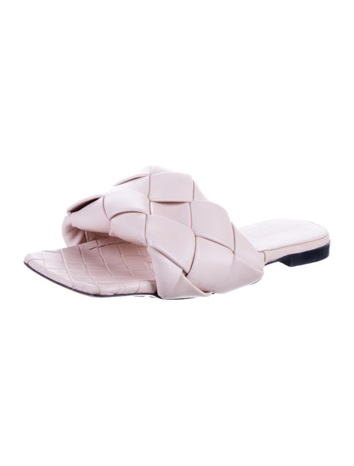 Bottega Veneta Intrecciato Weave Leather Slides