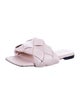 Bottega Veneta Intrecciato Weave Leather Slides