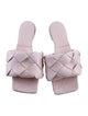 Bottega Veneta Intrecciato Weave Leather Slides