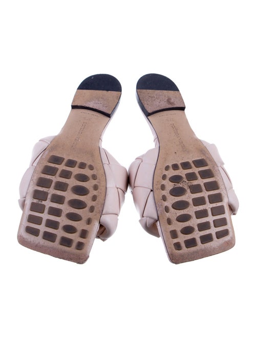 Bottega Veneta Intrecciato Weave Leather Slides