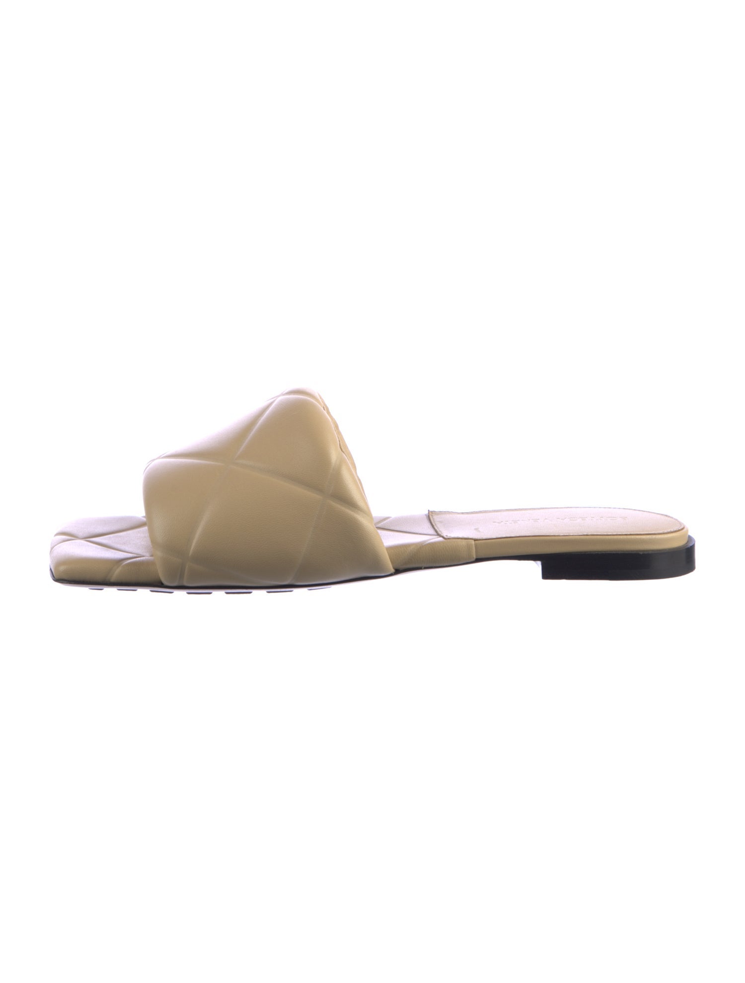 Bottega Veneta Quilted Pattern Leather Slides