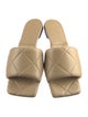 Bottega Veneta Quilted Pattern Leather Slides