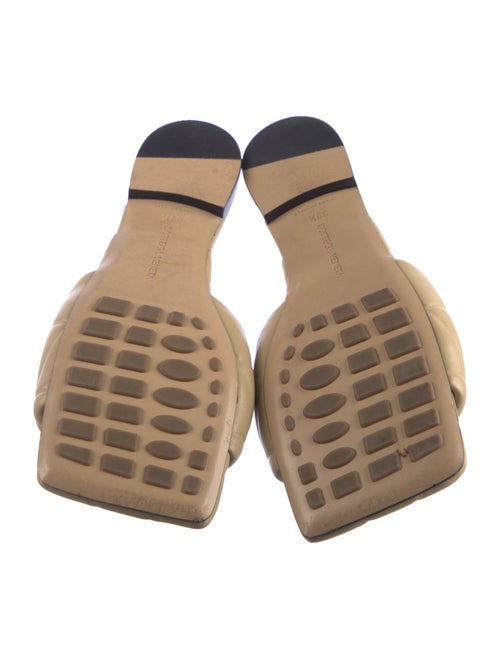 Bottega Veneta Quilted Pattern Leather Slides