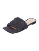 Bottega Veneta Padded Denim Quilted Pattern Slides