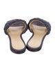 Bottega Veneta Padded Denim Quilted Pattern Slides