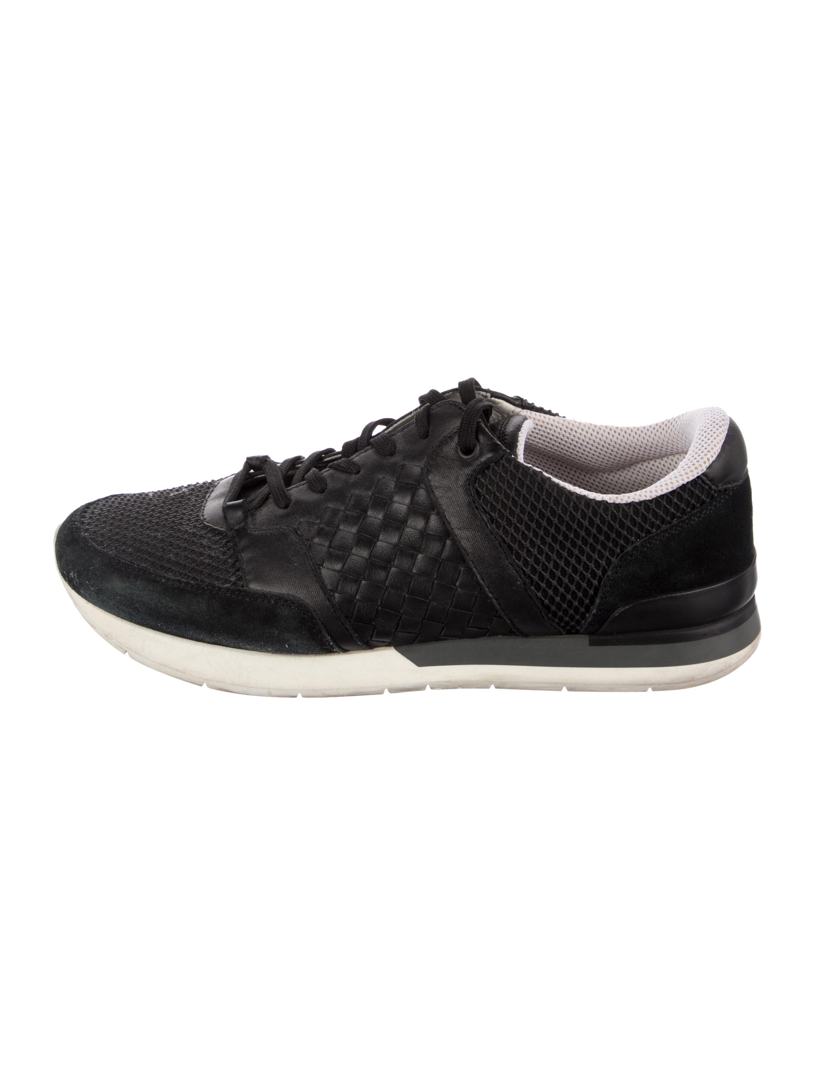 Bottega Veneta Intrecciato Weave Leather Sneakers
