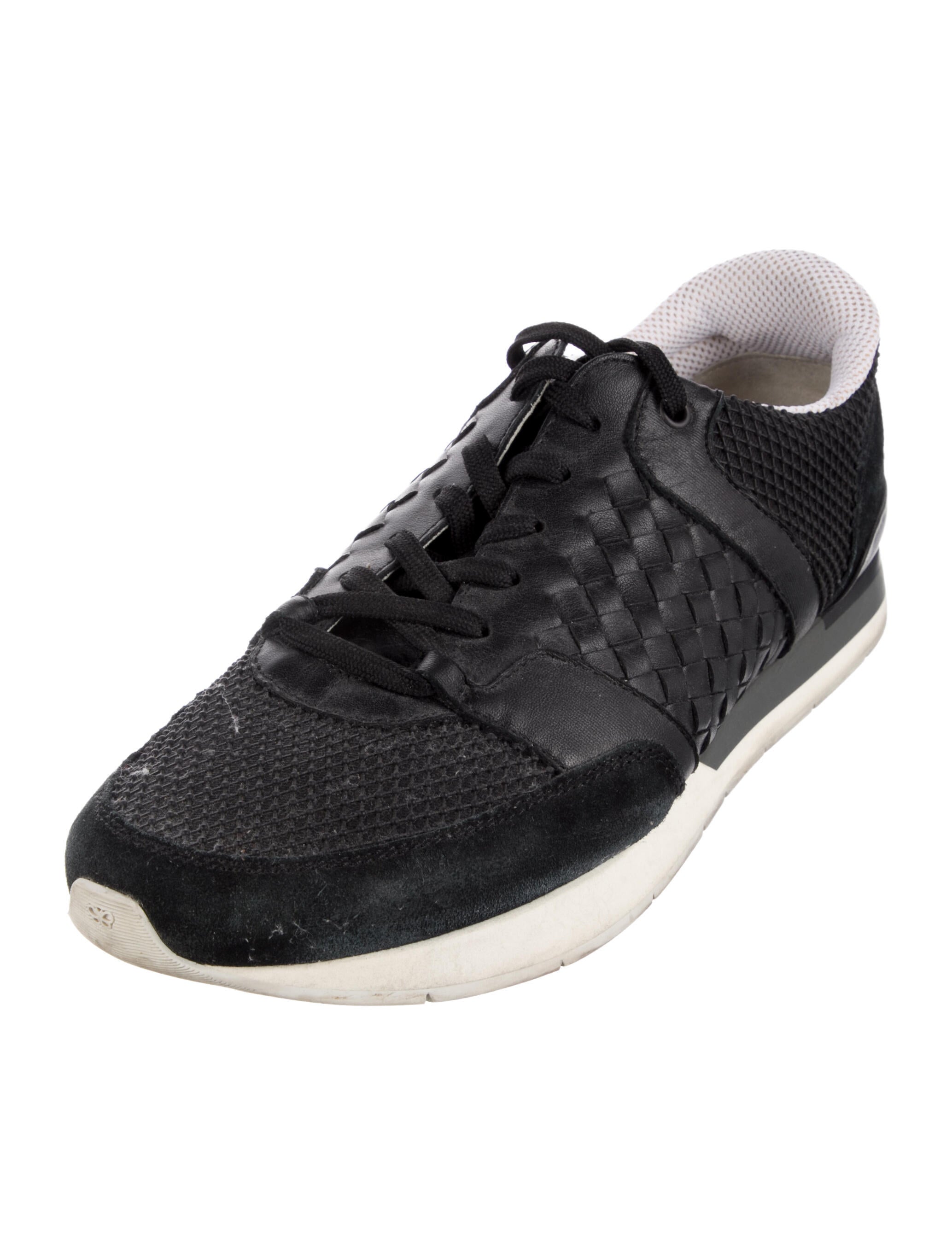 Bottega Veneta Intrecciato Weave Leather Sneakers