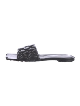 Bottega Veneta Lido Quilted Pattern Slides