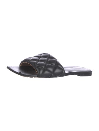 Bottega Veneta Lido Quilted Pattern Slides