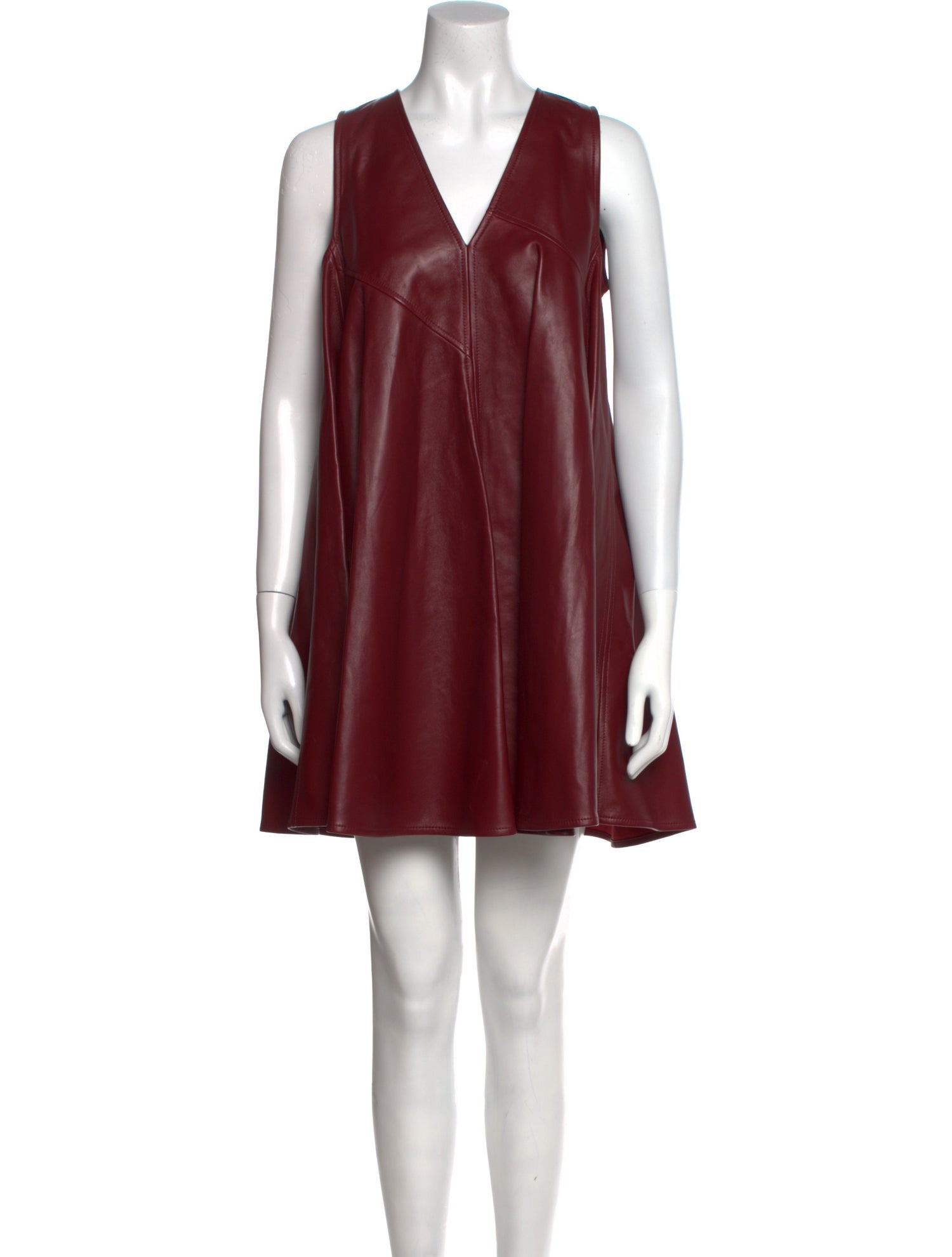 Bottega Veneta Lamb Leather Mini Dress