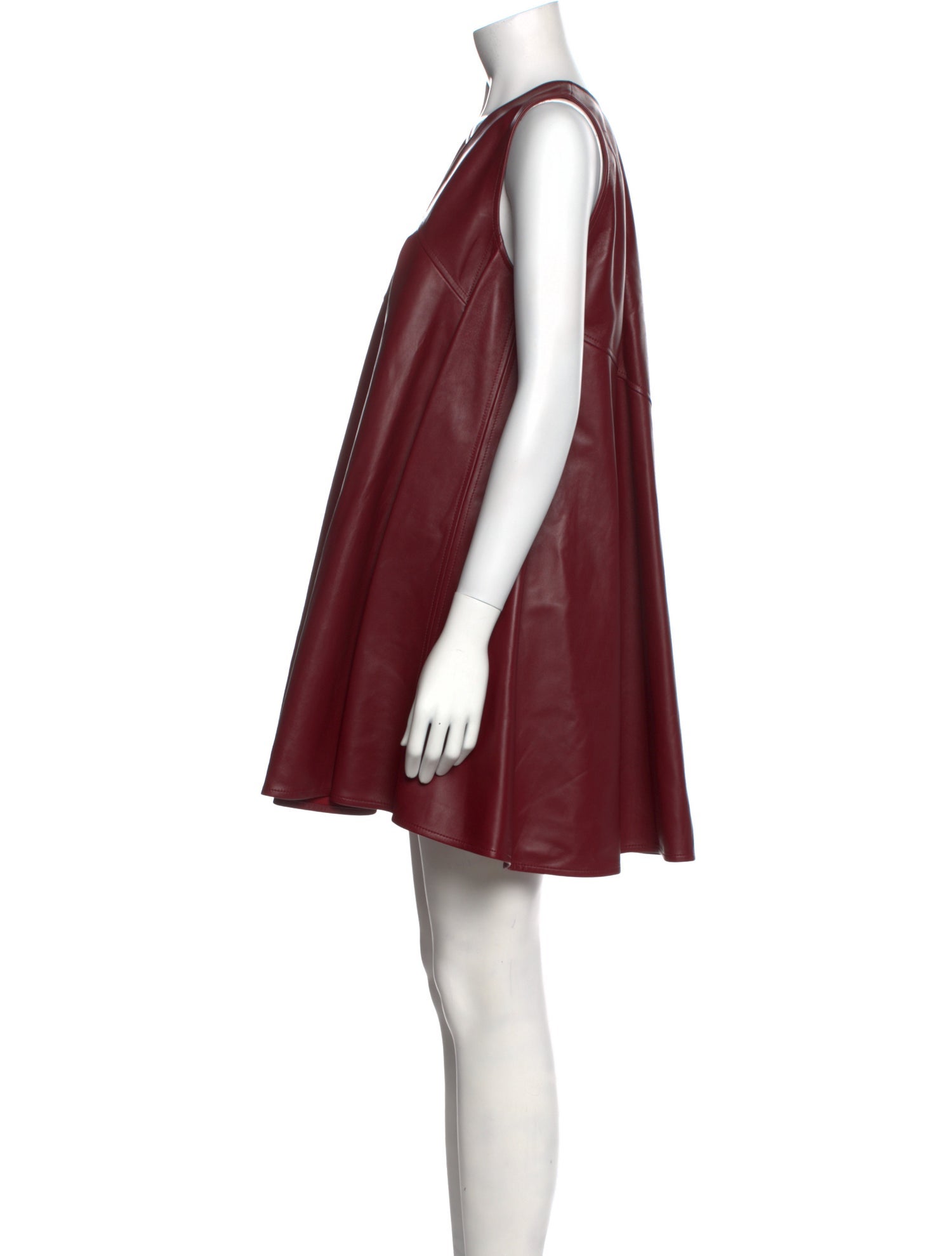 Bottega Veneta Lamb Leather Mini Dress