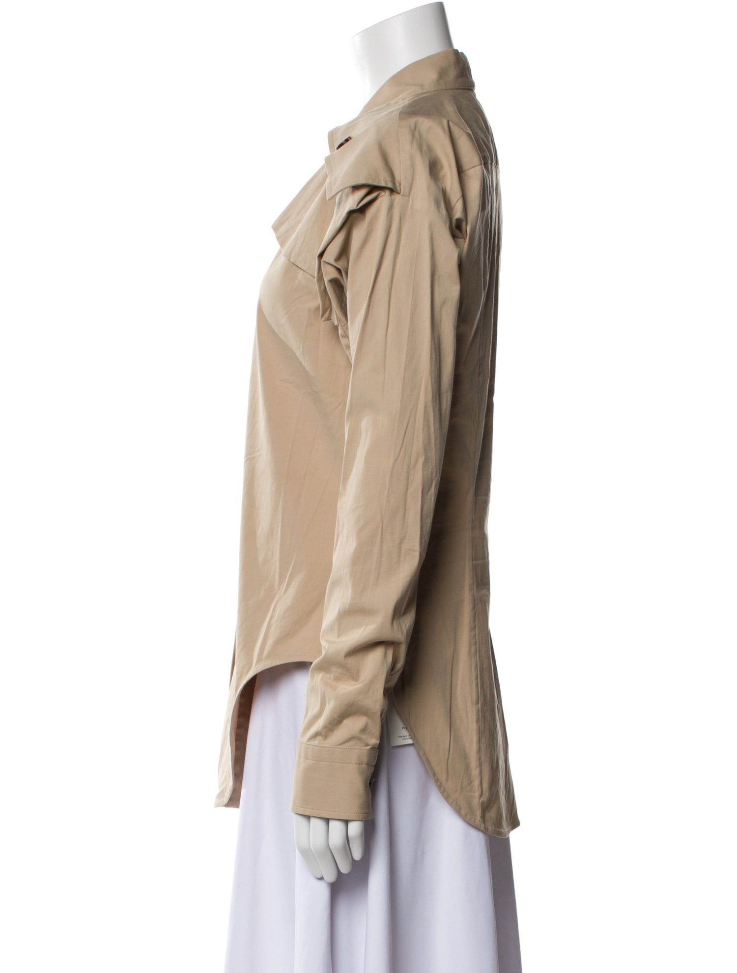 Bottega Veneta Long Sleeve Button-Up Top