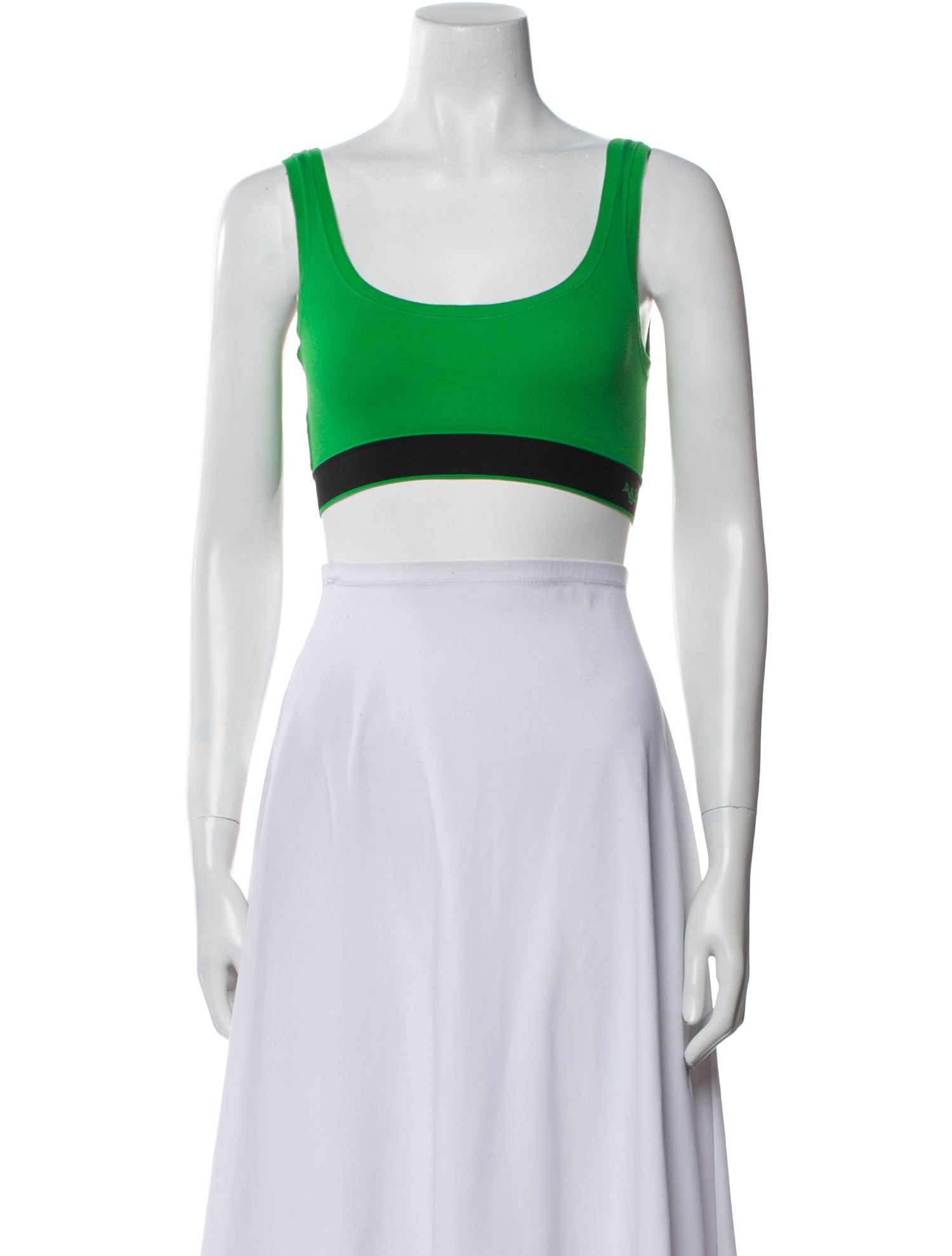 Bottega Veneta Scoop Neck Sleeveless Crop Top
