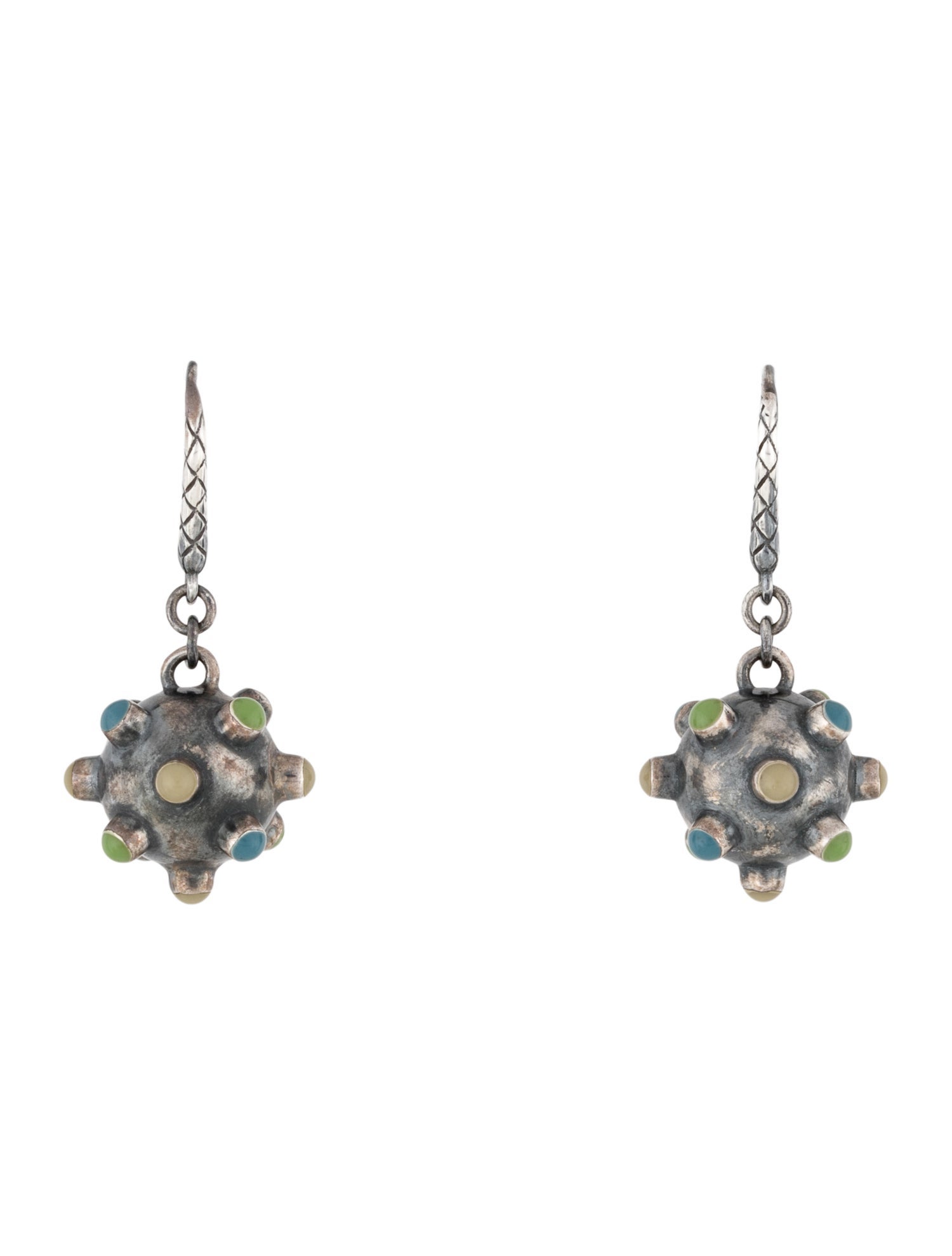 Bottega Veneta Enamel Drop Earrings