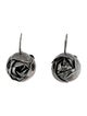 Bottega Veneta Rose Bud Drop Earrings