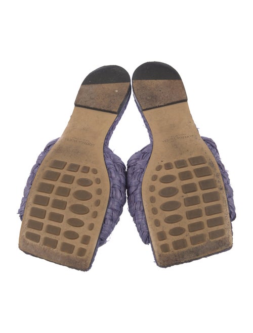 Bottega Veneta Raffia Stretch Intrecciato Weave Slides